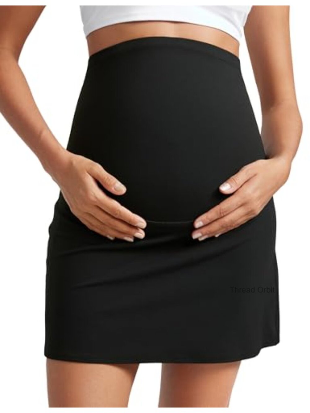 Maternity Golf Skirt High Waisted with Built-in Shorts and Pockets